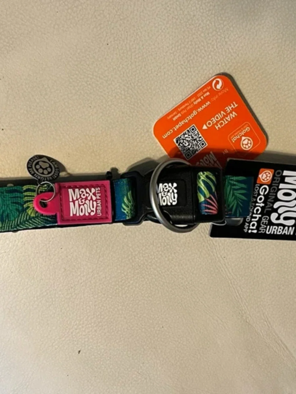 Gorgeous Max & Molly German engineered dog collar L - tropical design